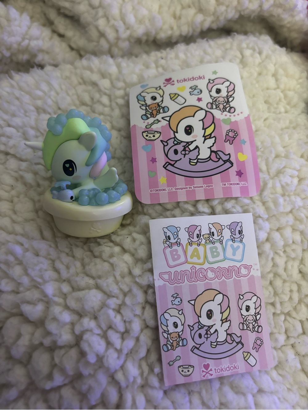 tokidoki baby unicorno blond box series bubble bath
